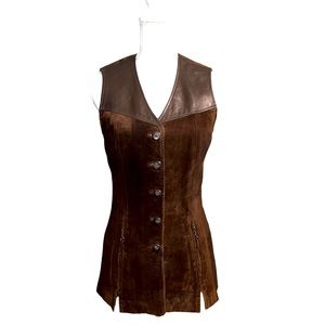 Vintage Cache Women’s suede Vest size Small